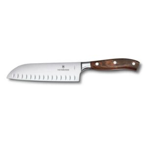 Kokanuga 17cm Santoku sepistatud teraga, vahtrapuust käepide
