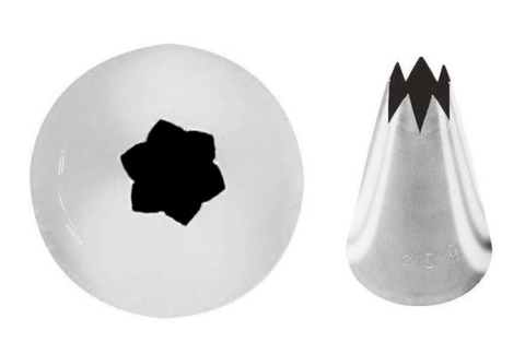 Kondiitriotsik Täht 12mm, 7-sakiga  6 tk