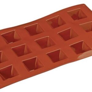 Minipüramiidvorm 36x36x22mm 15tk plaadil maht 13ml