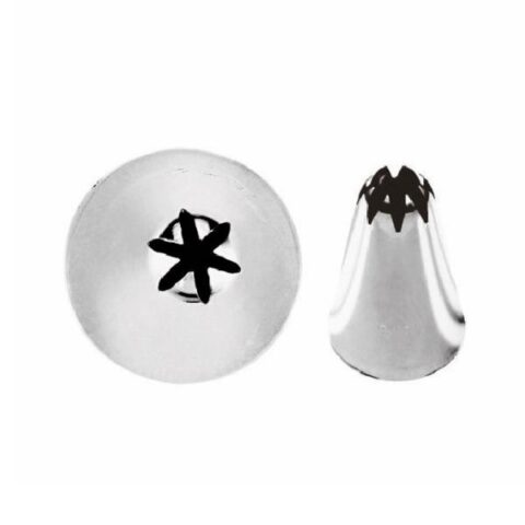 Kondiitriotsik Suletud Täht 4mm, 6-sakiga