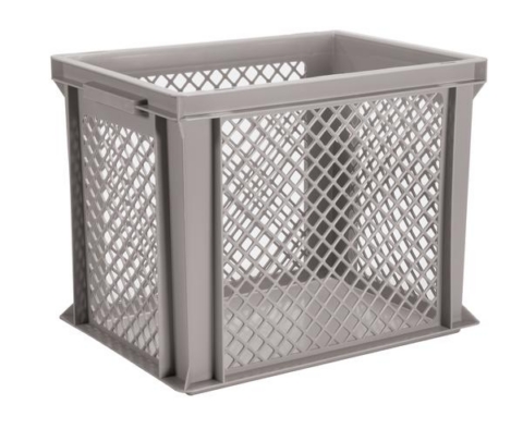 Säilituskonteiner 40x30x32cm perforeeritud, maht 31L HDPE