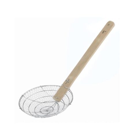 Võrkkulp e. frittimiskulp 15cm, bambusest käepide