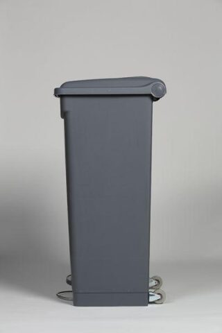 Prügikast 90L pedaali, rataste ja kaanega
