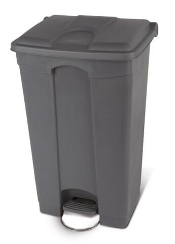 Prügikast 90L pedaali, rataste ja kaanega