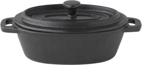 Malmpott 25cl kaanega ovaalne 12,5x9cm