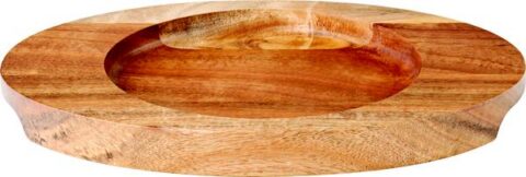 Alus ovaalne 22x16cm puidust, minipotile MH7001