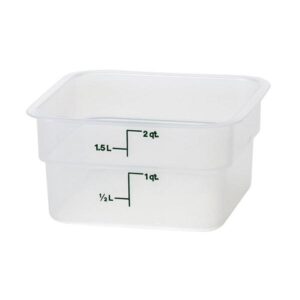Säilitusnõu 1,9L nelinurkne polüpropüleen,18,5x18,5x10cm Cambro