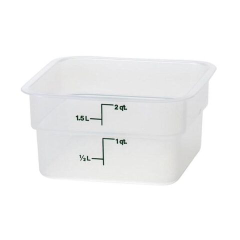 Säilitusnõu 1,9L nelinurkne polüpropüleen,18,5x18,5x10cm Cambro
