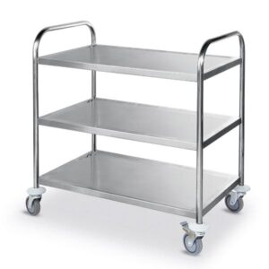 Köögikäru 910x590x950mm 3-tasapinnaga, kokkupandav