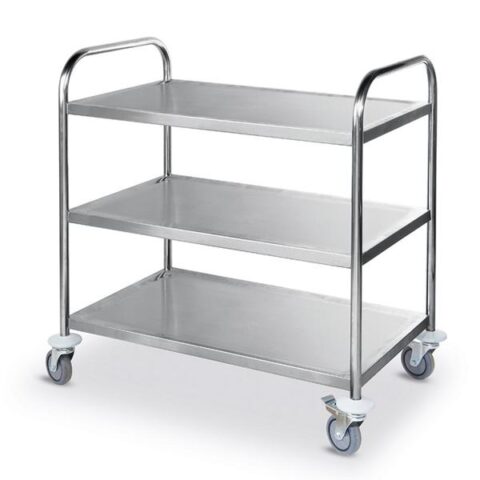 Köögikäru 910x590x950mm 3-tasapinnaga, kokkupandav