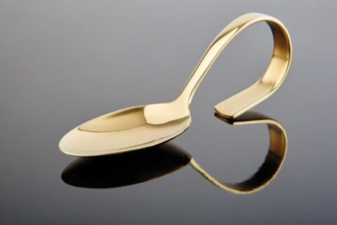 Suupistelusikas 12cm kuldne Classic