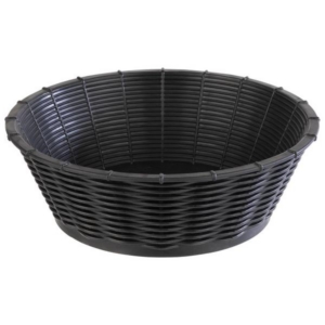 Korv 20cm, k6,5cm, must PP, masinpestav