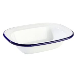 Kauss 18x13,5cm nelinurkne, maht 350ml emailitud teras