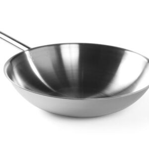 Wok-pann 36cm 3-kihilise korpusega, lameda põhjaga