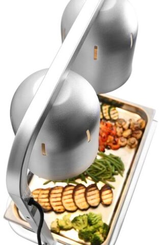 Soojalamp 500W lauapealne hõbedane, reguleeritav 57-79cm