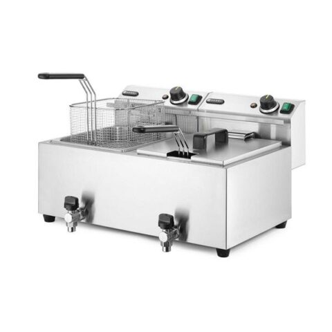 Fritüür 2x8L kahe äravoolukraaniga, võimsus 7kW