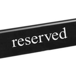 Lauasilt "Reserved"