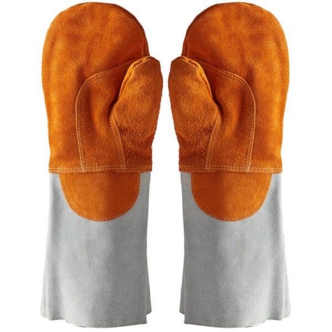 Pajakindad 40cm seemisnahast e.käpikud, kuni +250C, 2tk komplektis
