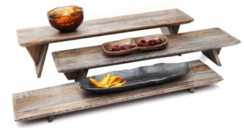 Kõrgendusalused 58,4cm Ash Grey Teak  3tk