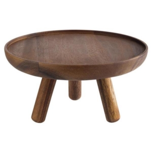 Buffealus jalgadega Ø20cm, k10,5cm Acacia