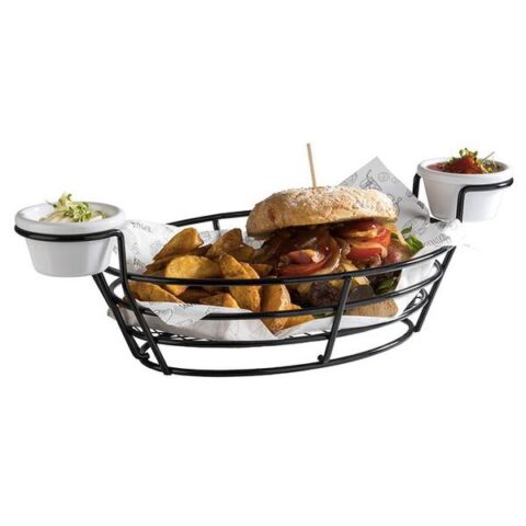 Serveerimiskorv 20x11cm "Burger & Fries"
