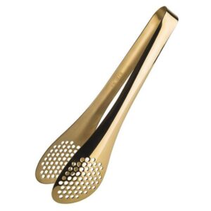 Serveerimistangid 25cm perforeeritud, kuldse PVD-kattega