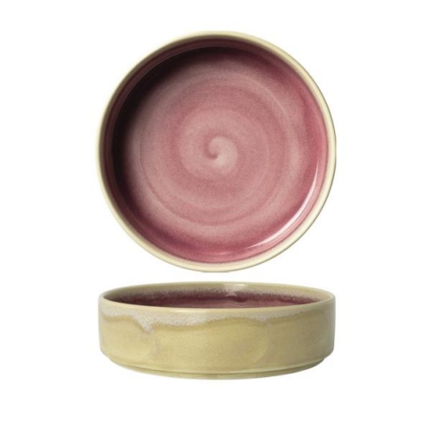 Kauss 20,25cm madal, ladustatav Vesuvius Rose Quartz