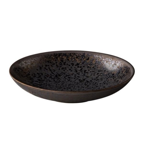 Taldrik 16cm sügav pruunikas-tähniline