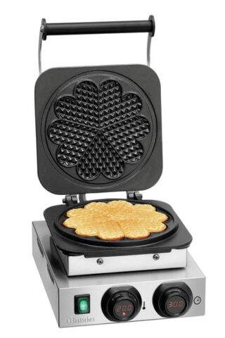 Vahvlimasin südamekujuline 2200W, 230V, 50-300°C