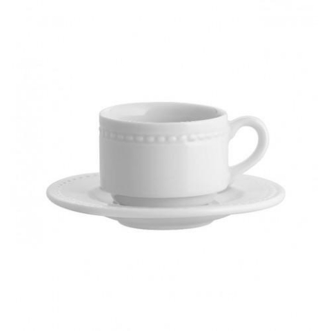 Espressotass 9cl ladustatav alustaldrikuga 12,3cm