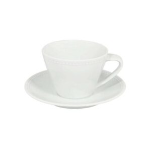 Tass 33cl alustaldrikuga 17,2cm Perla