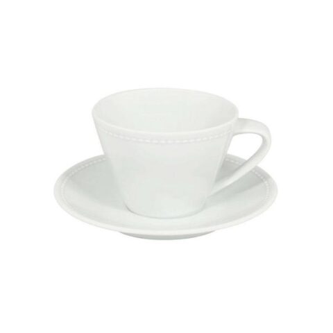 Tass 33cl alustaldrikuga 17,2cm Perla