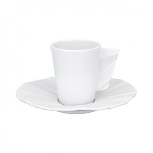 Espressotass 8cl kooniline ja alustaldrik Matrix Glazed