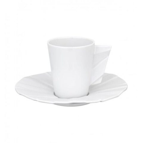 Espressotass 8cl kooniline ja alustaldrik Matrix Glazed