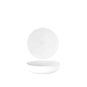 Serveerimisalus 16cm reljeefne valge Nori
