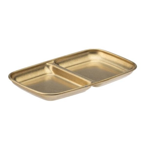 Kandik 15,5x9cm kuldse PVD-kattega, 2-sektsiooniga