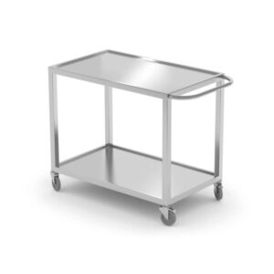Köögikäru 800x500x850mm 2-tasapinnaga, keevitatud konstruktsiooniga