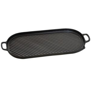 Grillpann 47x23cm ovaalne, kahe malmist käepidemega