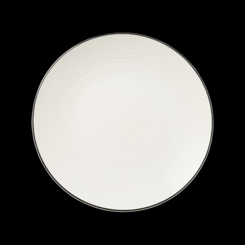 Taldrik 25,5cm musta randiga