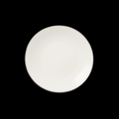 Taldrik 20.25cm musta randiga