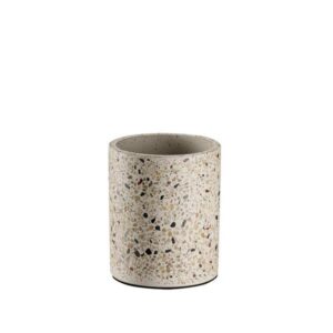 Söögiriistade hoidik Ø11cm, k13,5cm  betoonist Terrazzo