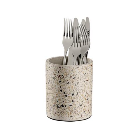 Söögiriistade hoidik Ø11cm, k13,5cm  betoonist Terrazzo