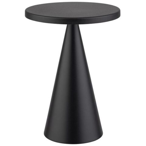 LED laualamp 2W musta PVD-kattega Cone, Ø13cm, h:18cm