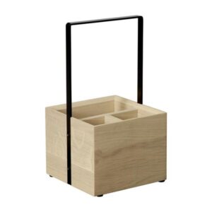 Alus soola- ja pipraveskile + salvrätikutele 15x15x28cm Valo
