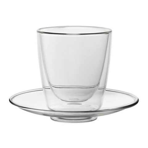 Tass 22cl topeltseinaga ja alustaldrikuga 6tk