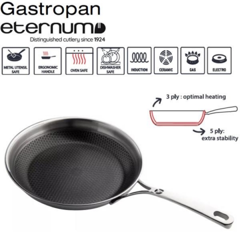 Praepann 20cm kaaneta, mitmekihiline r/v non-stick, kriimustuskindel Hexa