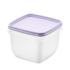 Säilituskarp 0,75L kaanega, 12x12x9,5cm, 4 tk/pk, Lavendel