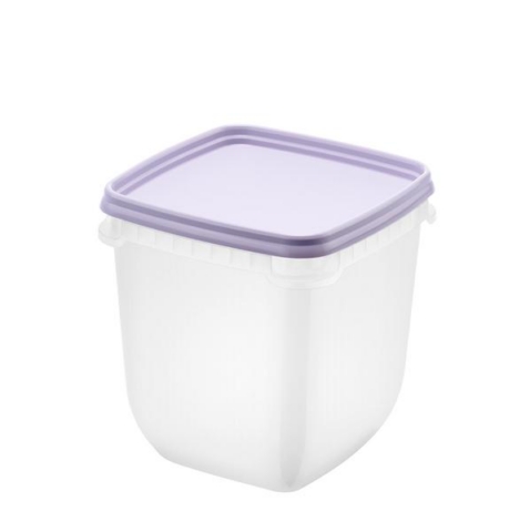 Säilituskarp 1L kaanega, 12x12x9,5cm, 3 tk/pk, Lavendel