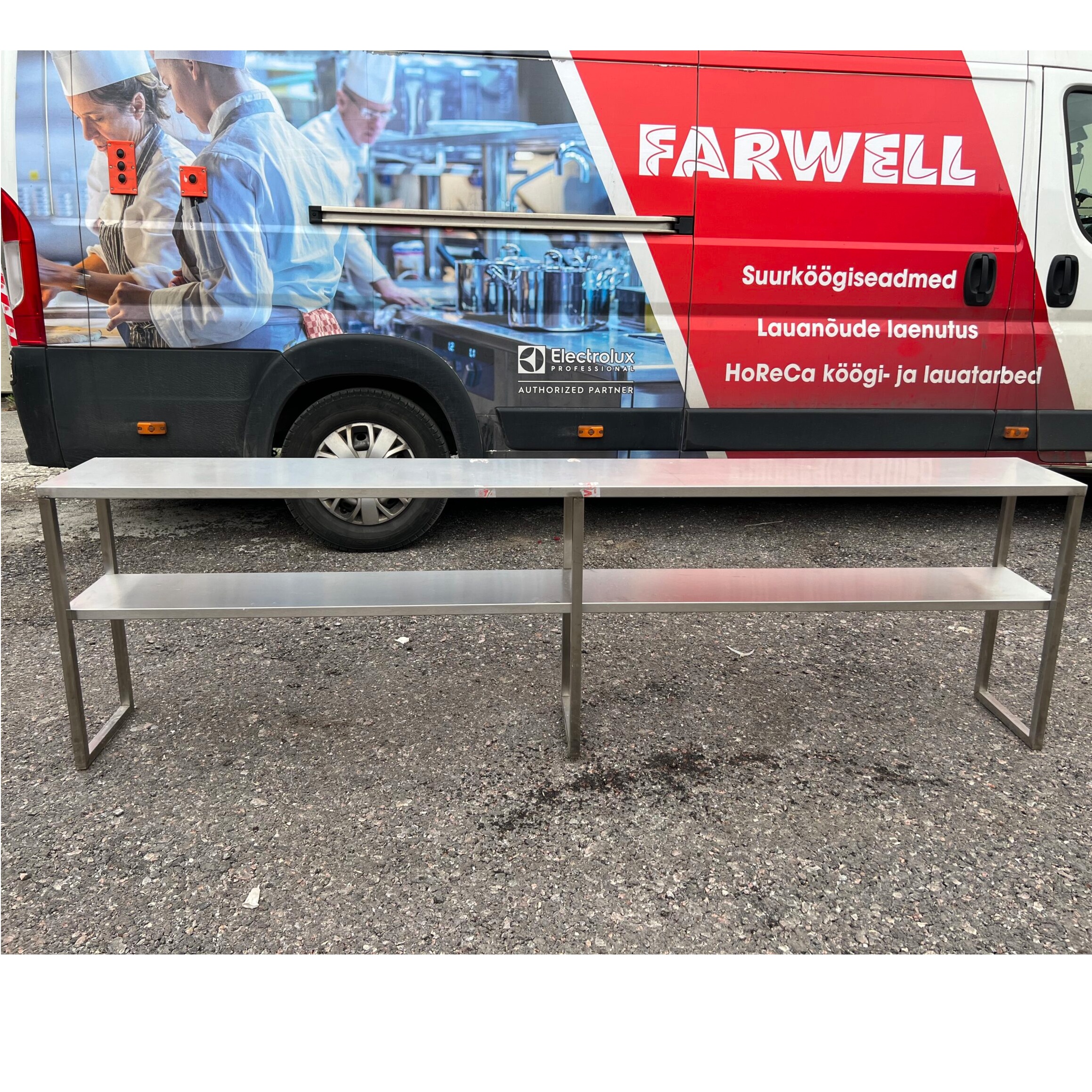 Lauapealne riiul 2 tasapinda 2400X300X700mm