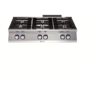 Gaasipliit 6-põletiga lauapealne, 6x5,5kW, laius 1200mm
